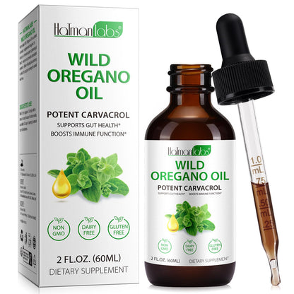 NewSeel Oil of Oregano Drops - Organic Oregano Oil (2 fl oz)