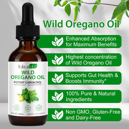 NewSeel Oil of Oregano Drops - Organic Oregano Oil (2 fl oz)
