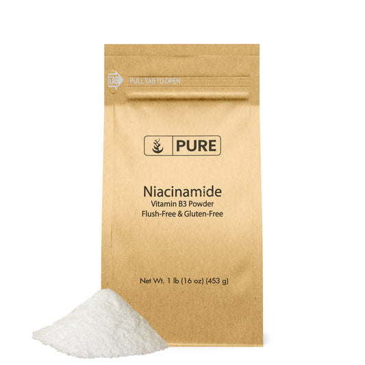Niacinamide Pura Originale in Polvere (454g) Vitamina B3 - Senza Effetto "Flush", Senza Glutine