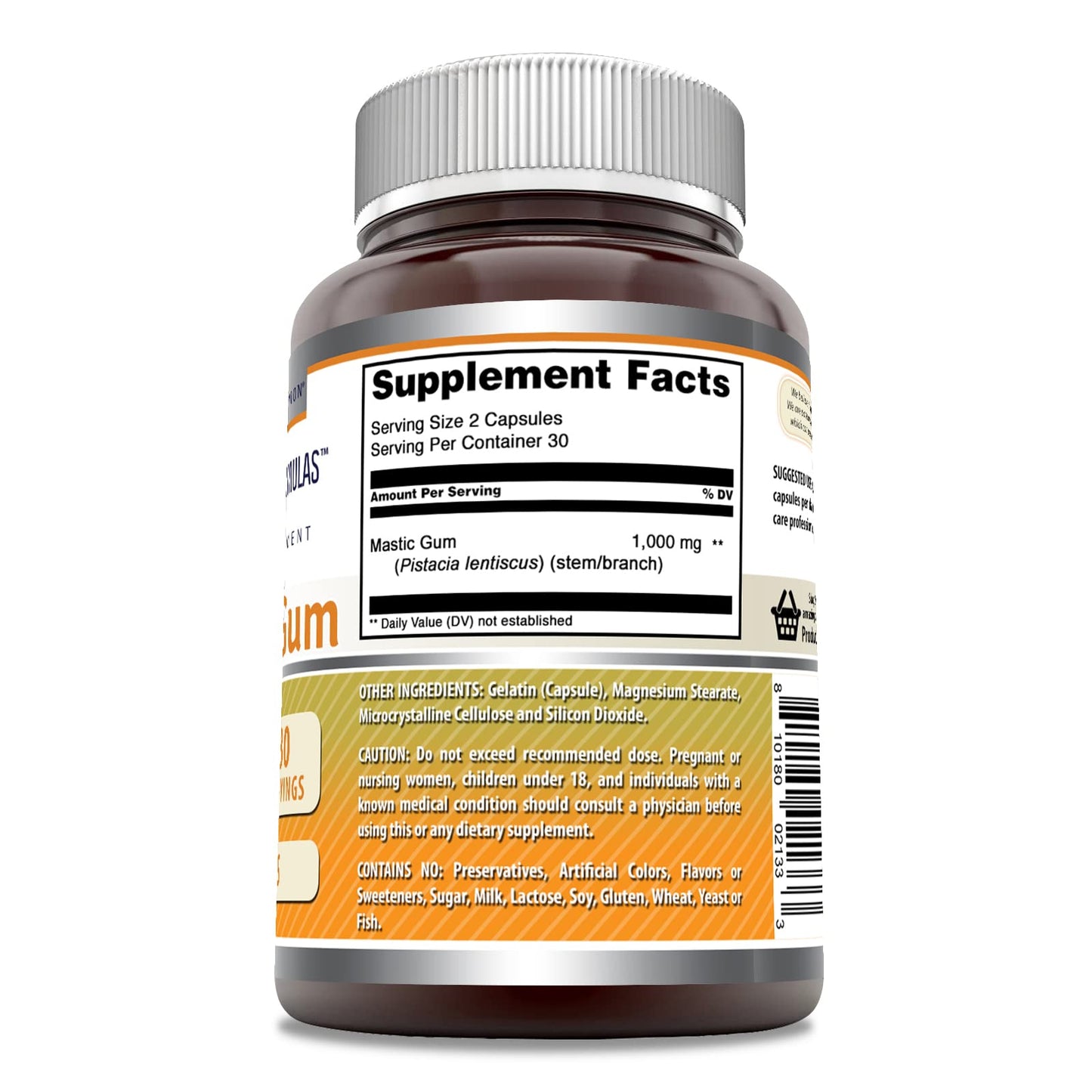 Amazing Formulas Mastic Gum 1000 mg – 60 Count Capsules – Non-GMO, Gluten Free, Made in USA
