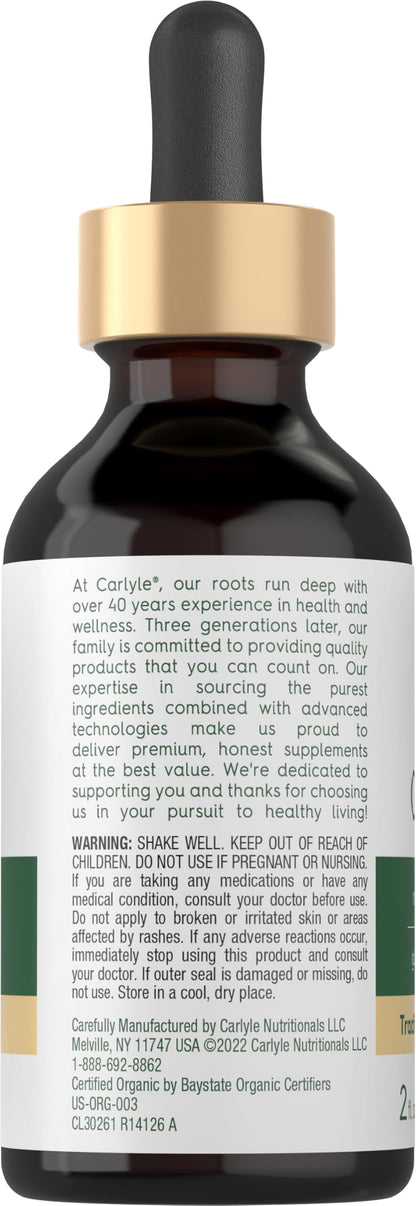 Carlyle Organic Oil of Oregano Liquid Drops - 2 fl oz | Vegan, Non-GMO, Gluten Free
