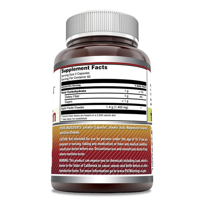 Amazing Formulas Apple Pectin 1400 mg – 120 Capsules | Non-GMO, Gluten Free, Made in USA