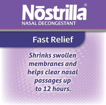 Nostrilla Nasal Decongestant Spray 0.5 oz – Stuffy Nose Relief (6 Pack)