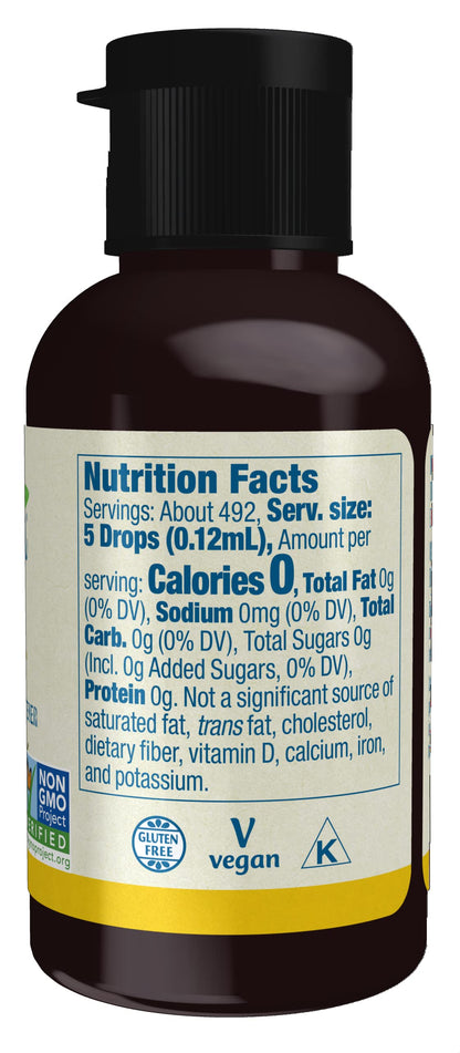 NOW Foods Better Stevia Lemon Twist – Zero-Calorie Liquid Sweetener, 2 oz