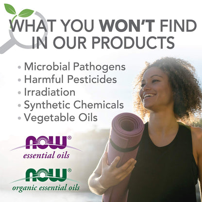 NOW Foods Peppermint Roll-On Essential Oil – Certified Organic, 10 mL