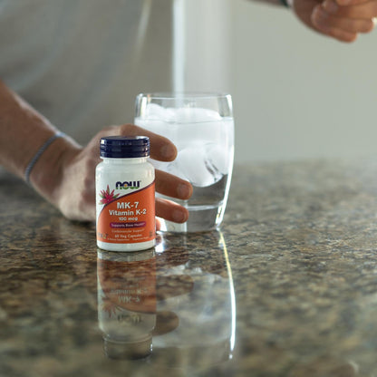 NOW Foods MK-7 Vitamin K-2 100 mcg Veg Capsules – Cardio & Bone Health