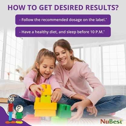 NuBest Tall Kids Vitamins for Ages 2-9 – Bone Strength, Immunity & Growth
