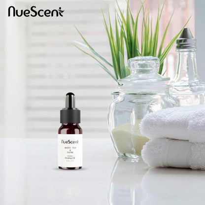 NueScent White Tea & Thyme Aroma Oil for Scent Diffusers – Vegan, Non-GMO, Cruelty Free