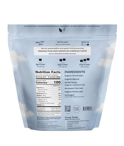 NUFYX Heavenly Protein Powder – Creamy Vanilla, 120 Scoops