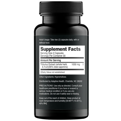 Nugenix Essentials Tribulus Terrestris for Men Extract - 95% Total Saponins, 1000mg High Potency, Extra Strength, 60 Count