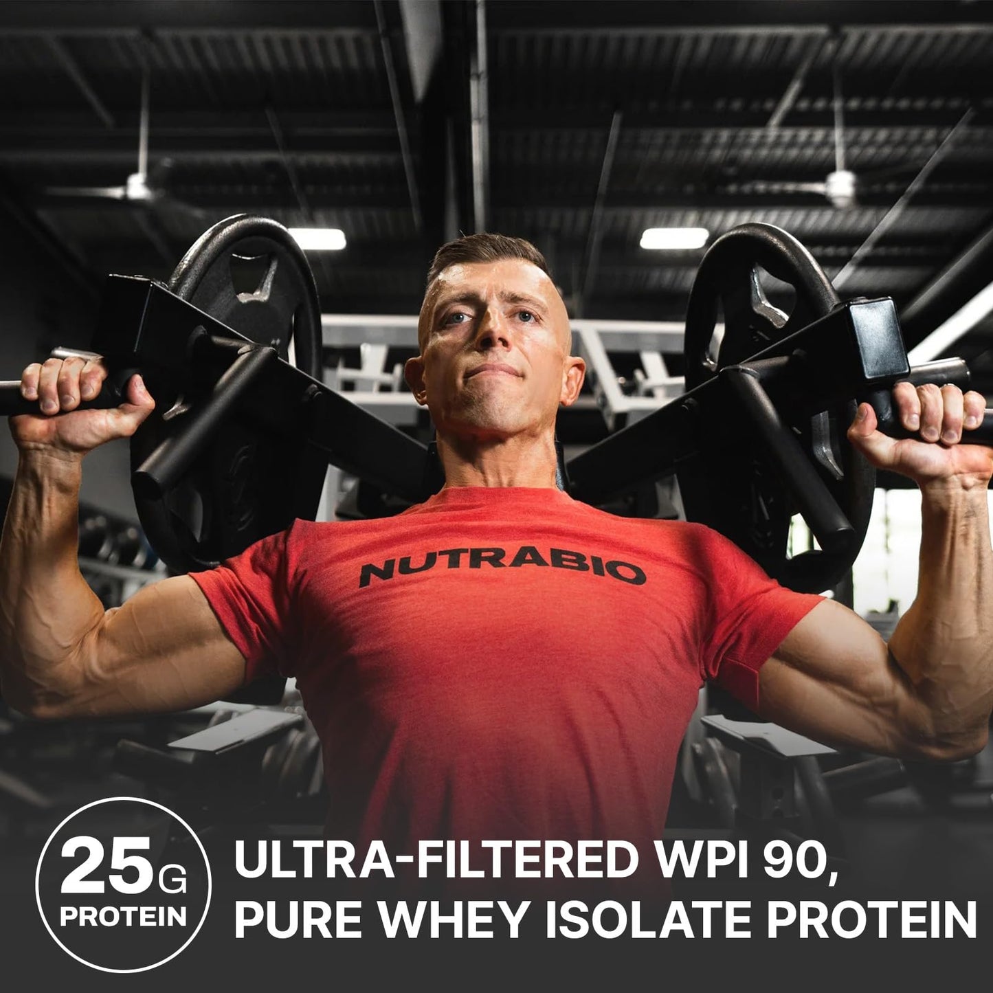 NutraBio 100% Whey Protein Isolate Powder – 25g Protein, Low Carb, Gluten Free – Chocolate Peanut Butter, 5 Lbs