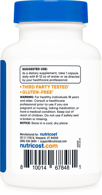 Nutricost Vitamin B12 (Methylcobalamin) 1000mcg – 120 Capsules, Vegetarian, Non-GMO & Gluten Free B12 Supplement