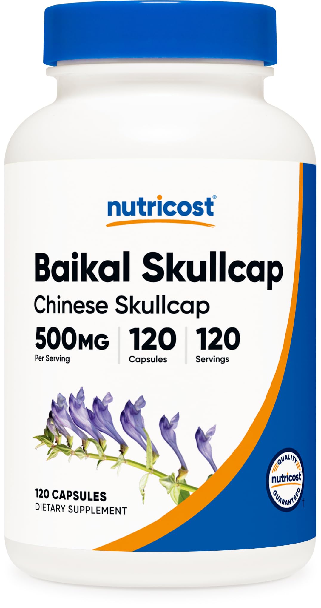 Nutricost Baikal Skullcap 500mg - 120 Vegetarian Capsules | Non-GMO, Gluten Free