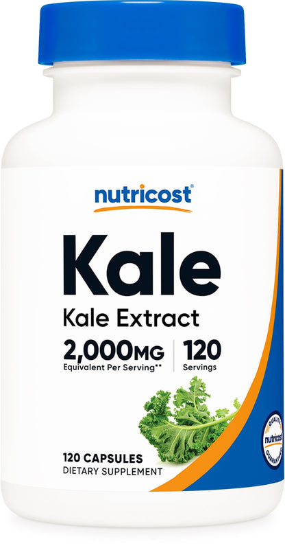 Nutricost Kale Extract (2000 mg Equivalent) 120 Capsules | Vegan, Gluten-Free