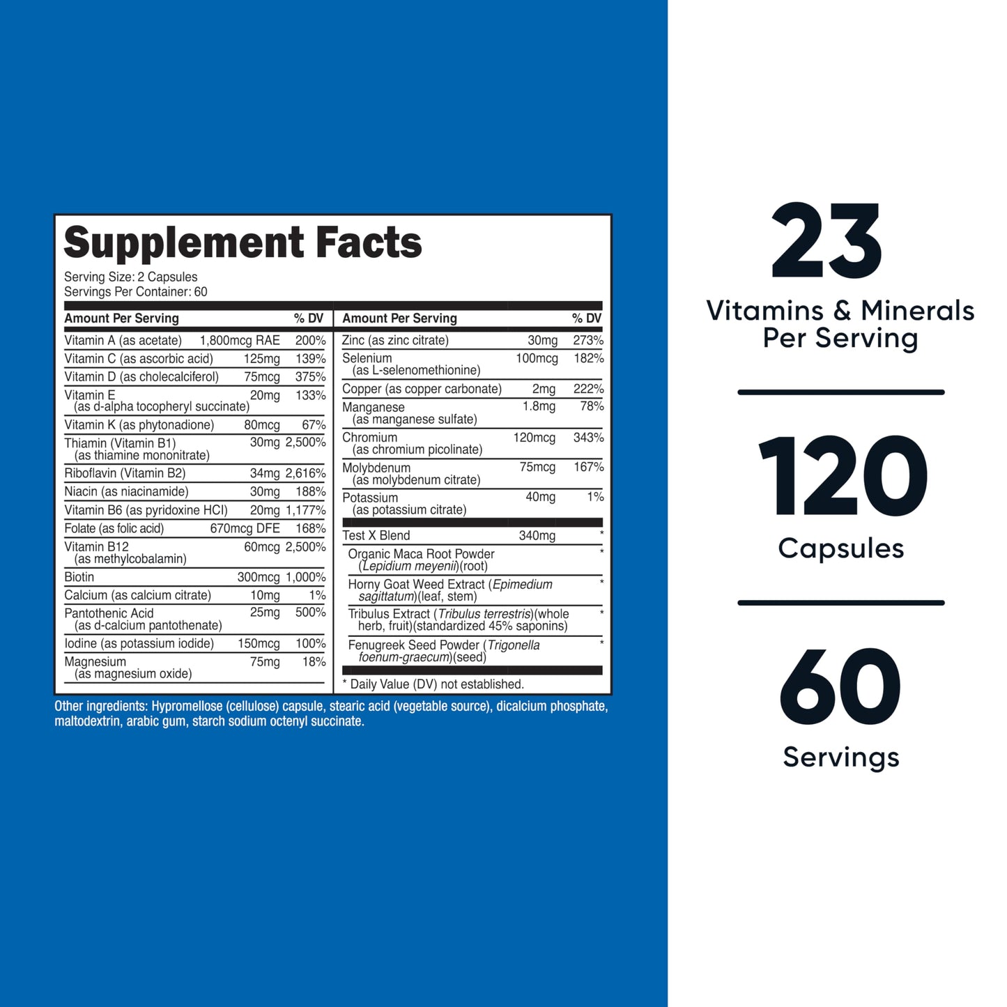 Nutricost Multivitamin for Men - 120 Capsules | Men's Health Vitamins