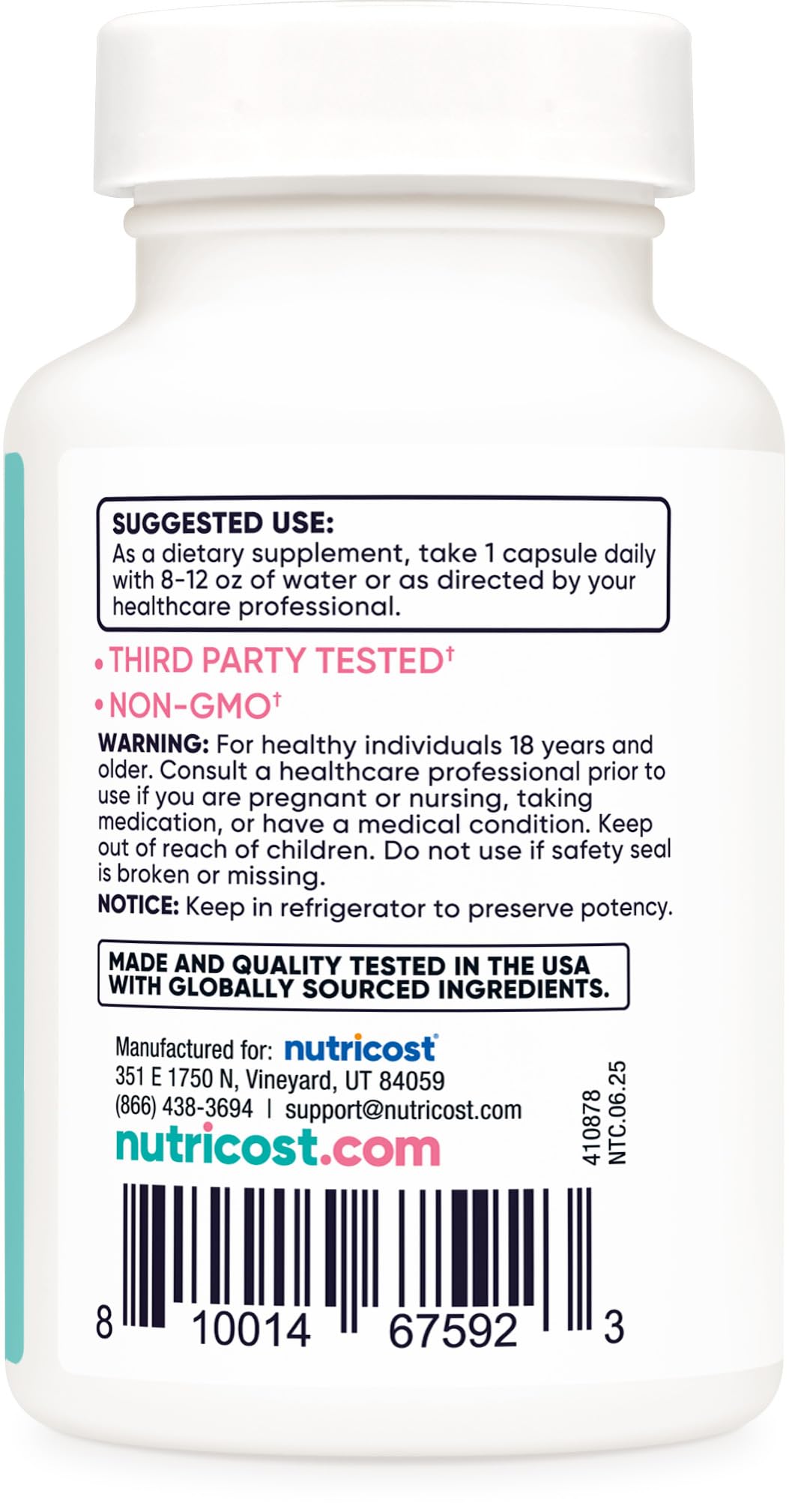 Nutricost Probiotic for Women 60 Billion CFU - 60 Capsules, Gluten Free