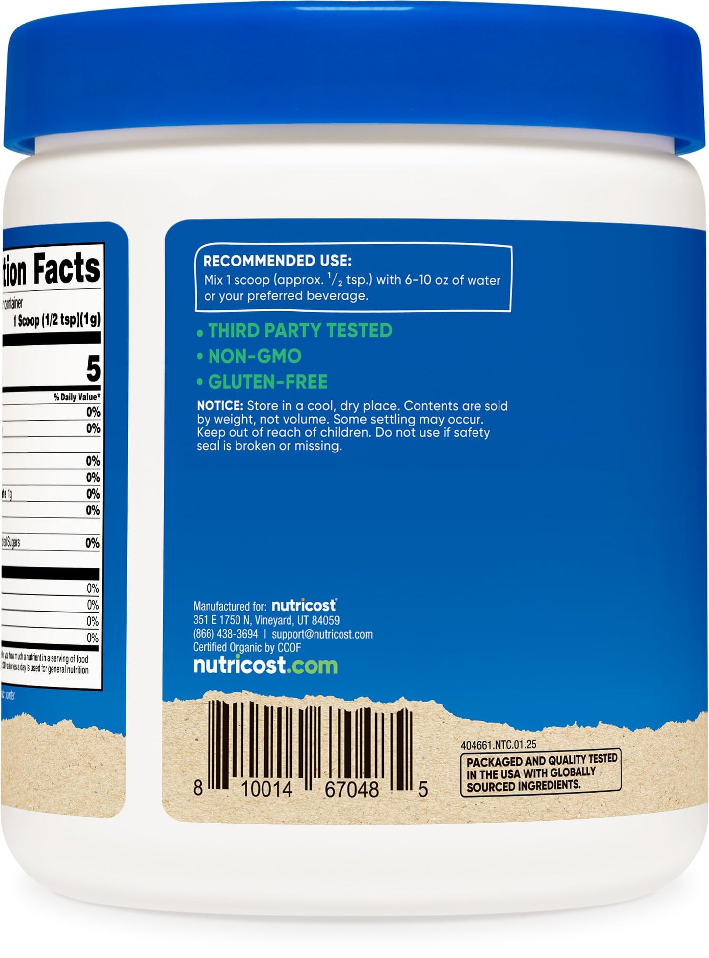 Nutricost Organic Spinach Powder 8oz – USDA Organic, Non-GMO, 56 Servings