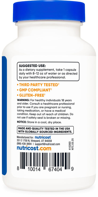 Nutricost Stinging Nettle Root Extract 7500mg, 120 Capsules