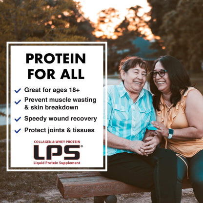 Nutritional Designs LPS Liquid Collagen & Whey Protein Supplement - Non-GMO, Sugar-Free, Grape, 100 Packets