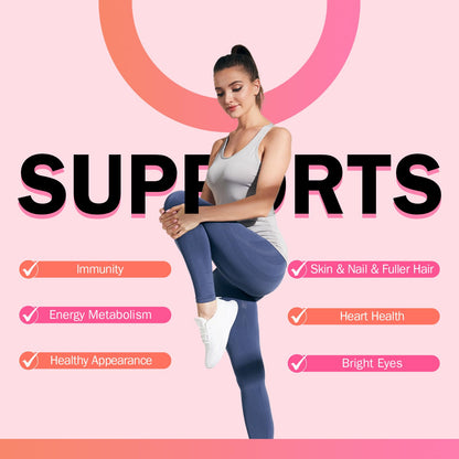 NYO3 Women’s Multivitamin with Zinc & Biotin | Gluten-Free, 60 Day Supply