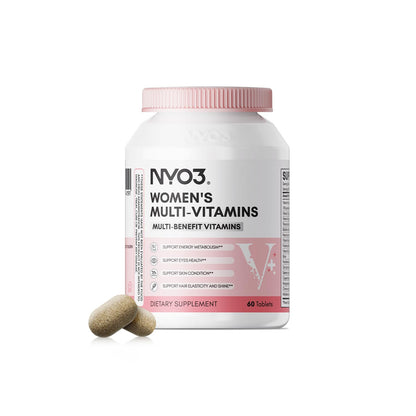 NYO3 Women’s Multivitamin with Zinc & Biotin | Gluten-Free, 60 Day Supply