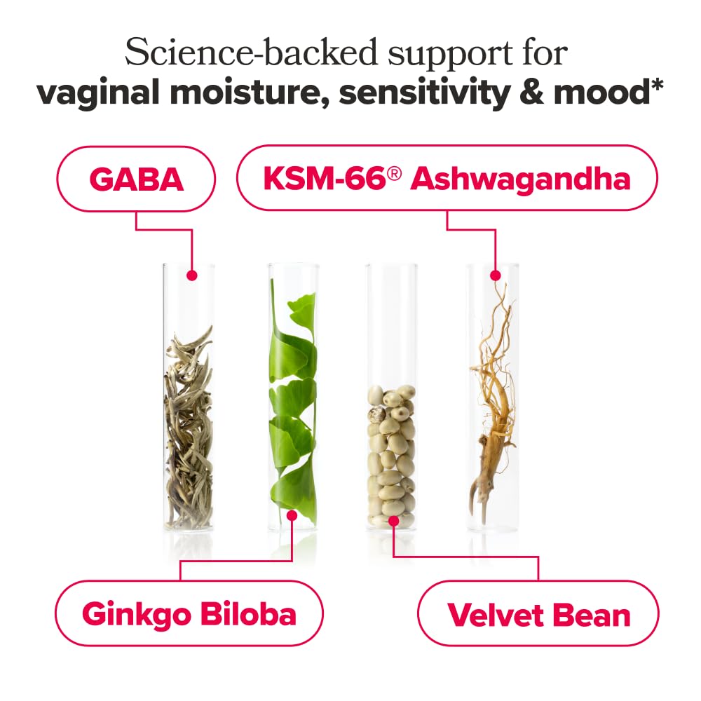 O Positiv URO Vaginal Moisture & Mood — Mood & Moisture Support (KSM-66, GABA) – 30 Servings