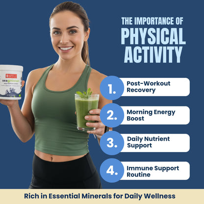 Ocean's Balance Seagreens+ Daily Superfood Powder - Organic Seaweed Greens