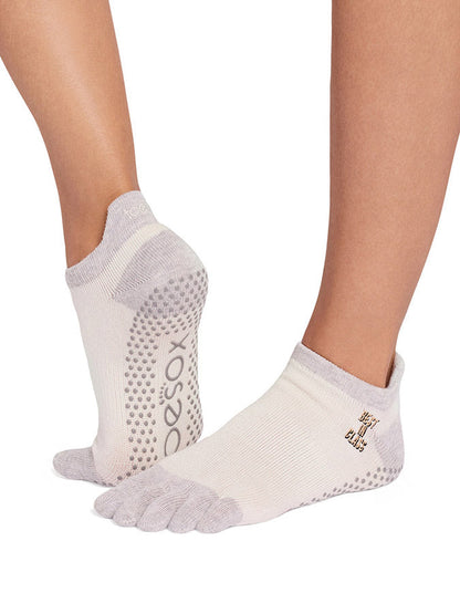 ToeSox Low Rise Full Toe Grip Socks