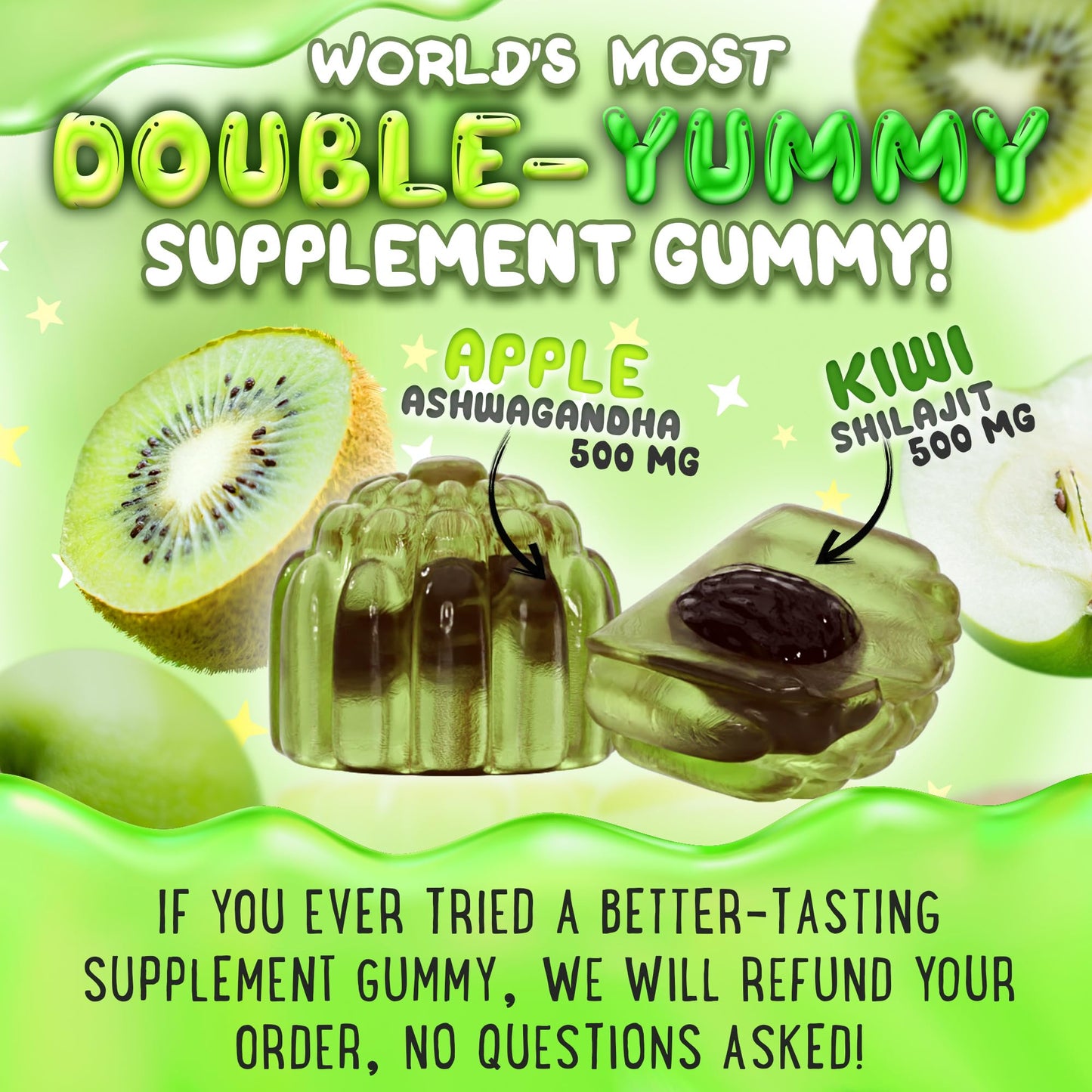 OH MY CHEWY Himalayan Shilajit Gummies - High Potency Gold-Grade Resin | Energy & Immune Support