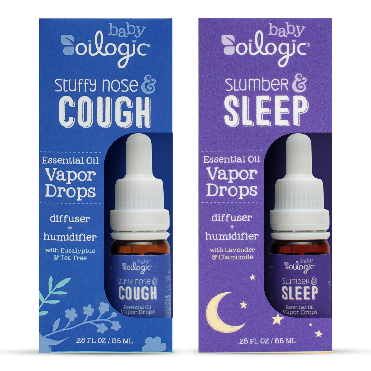 Oilogic Baby Vapor Drops - 2-Pack for Diffuser & Humidifier