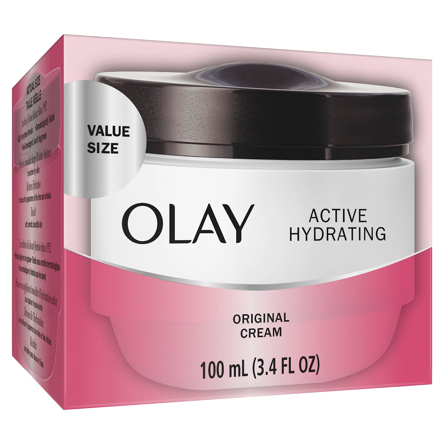 Olay Active Hydrating Cream – Face Moisturizer, 3.4 fl oz | 48-Hour Hydration