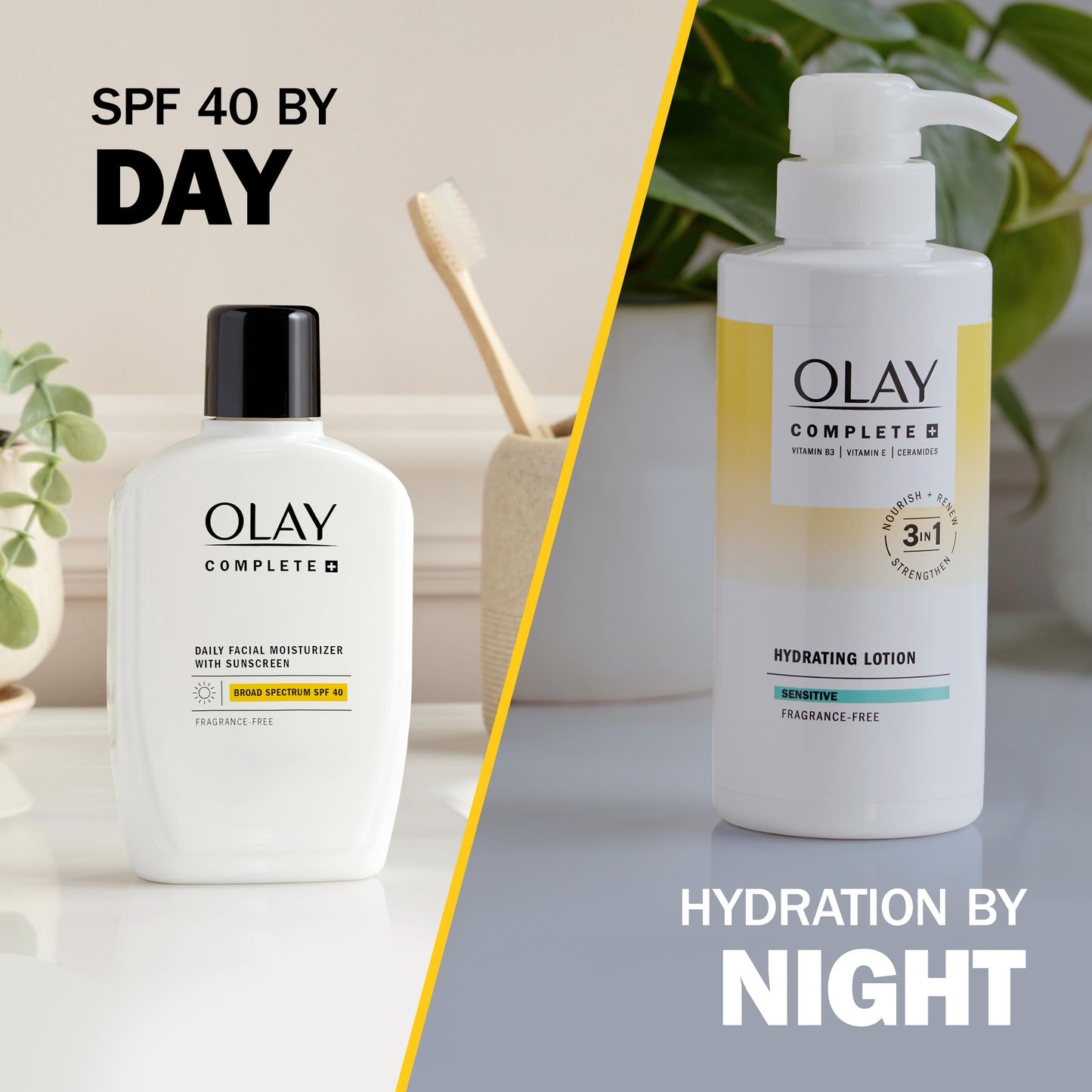 Olay Complete+ Hydrating Lotion Fragrance-Free | 3-in-1 Daily Moisturizer