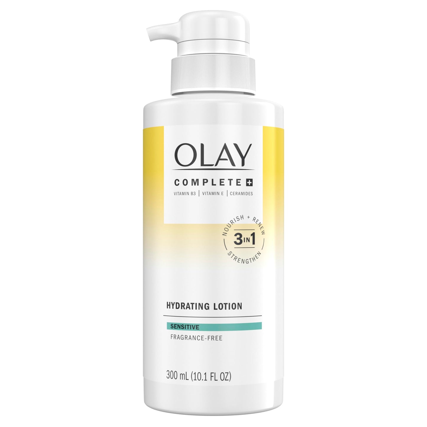 Olay Complete+ Hydrating Lotion Fragrance-Free | 3-in-1 Daily Moisturizer