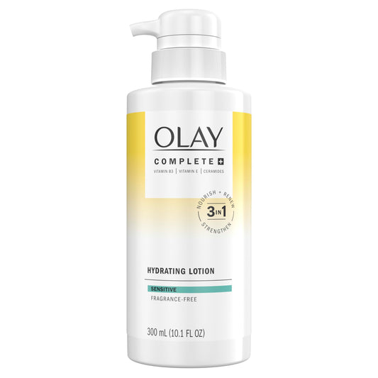 Olay Complete+ Hydrating Lotion Fragrance-Free | 3-in-1 Daily Moisturizer