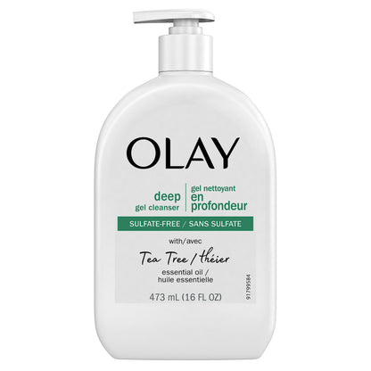OLAY Deep Gel Cleanser with Tea Tree Oil – 16 oz