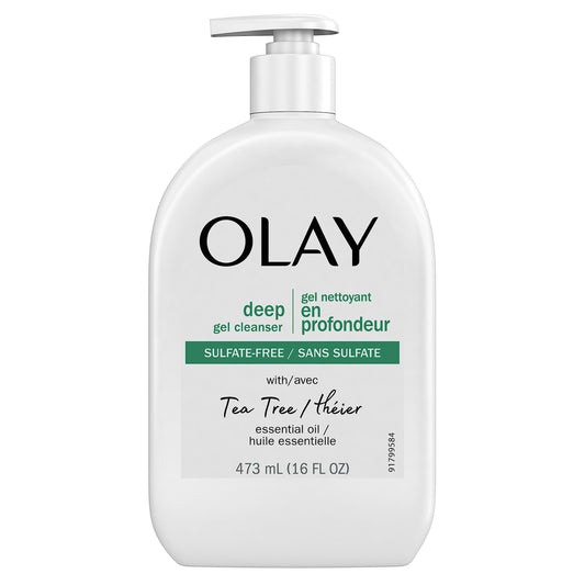 OLAY Deep Gel Cleanser with Tea Tree Oil – 16 oz