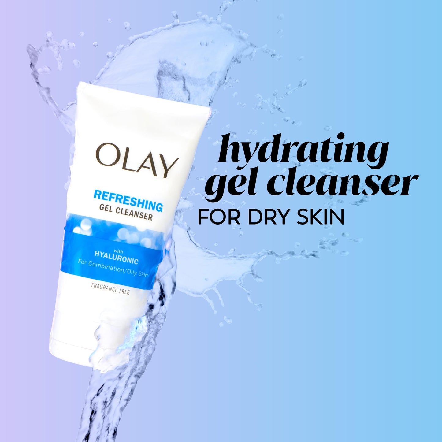 Olay Hyaluronic Duo Pack – Fragrance-Free Gel Cleanser & Ultralight Gel Moisturizer
