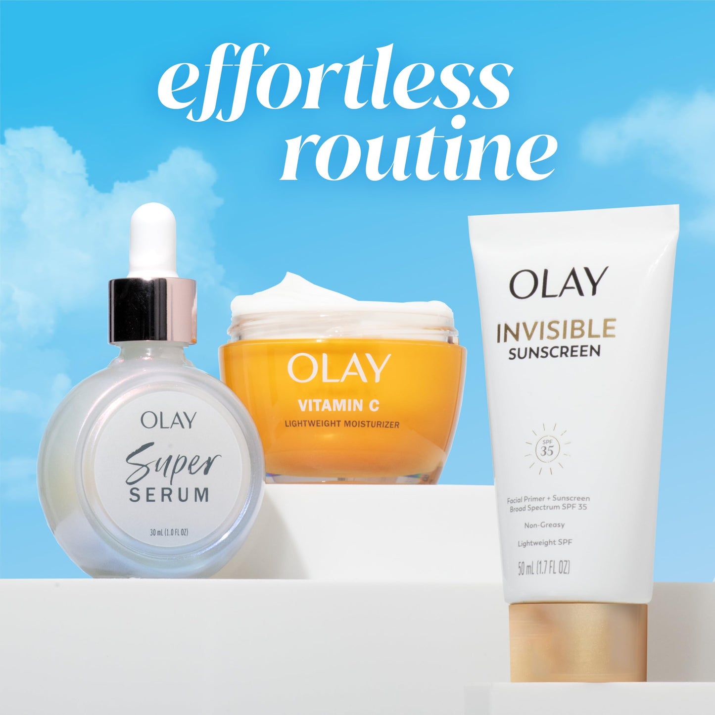 Olay Invisible Sunscreen SPF 35 | 2-in-1 Makeup Primer & Facial Sunscreen, Fragrance-Free