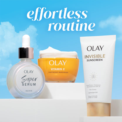 Olay Invisible Sunscreen SPF 35 | 2-in-1 Makeup Primer & Facial Sunscreen, Fragrance-Free
