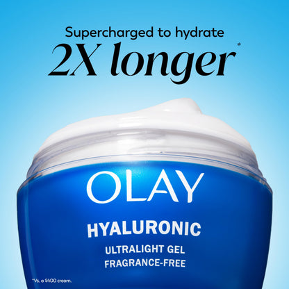 Olay Regenerist Hyaluronic and Peptide 24 Gel Moisturizer – Fragrance-Free, 0.5 oz Trial Size