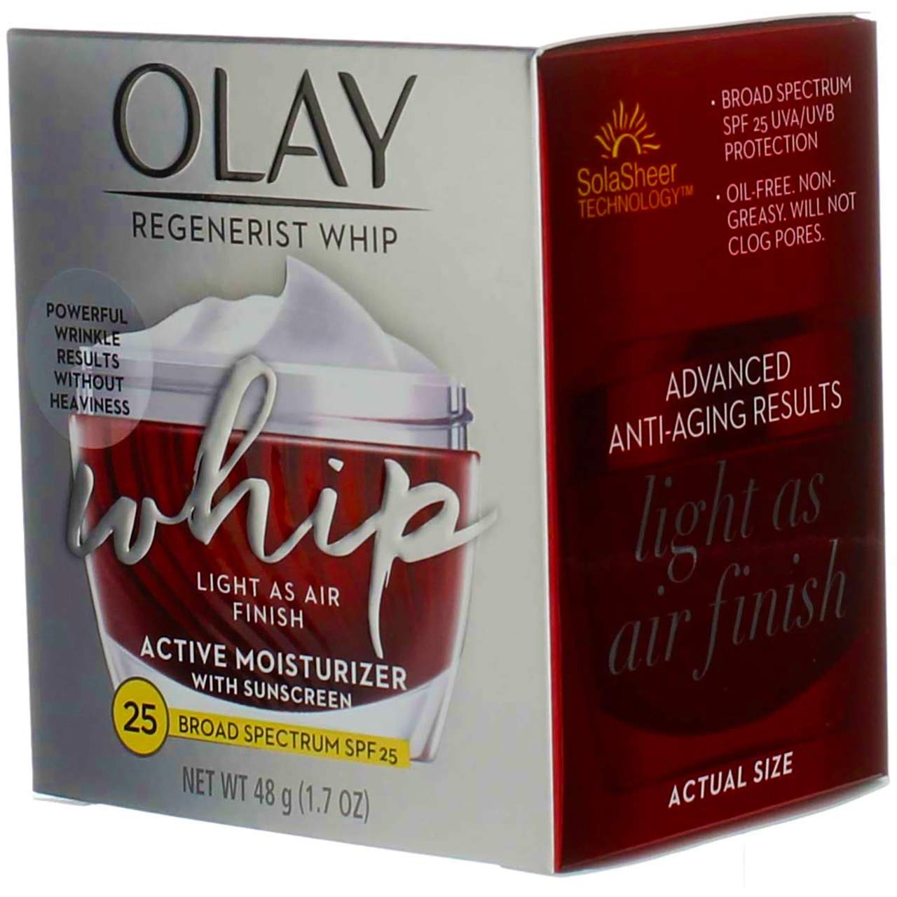 Olay Regenerist Whip SPF25 Moisturizer 1.7 oz Jar – 3-Pack