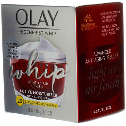 Olay Regenerist Whip SPF25 Moisturizer 1.7 oz Jar – 3-Pack