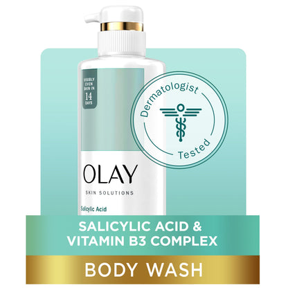 Olay Skin Solutions Hydrating Body Wash with Salicylic Acid – 4 x 17.9 fl oz