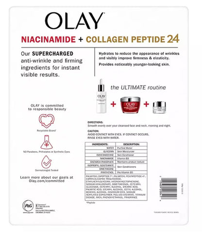 Olay Ultimate Niacinamide + Hyaluronic + Peptide Eye Cream – 0.5 fl oz (2 Pack)
