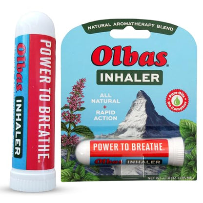 Olbas Inhaler Aromatherapy (285 mg) — Pocket-Sized Natural Essential Oil Inhaler for Clear Breathing