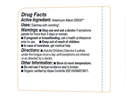 OLLOIS Arsenicum Album 200ck Organic Homeopathic Medicine – Lactose Free, Kosher, 80 Pellets (Pack of 3)