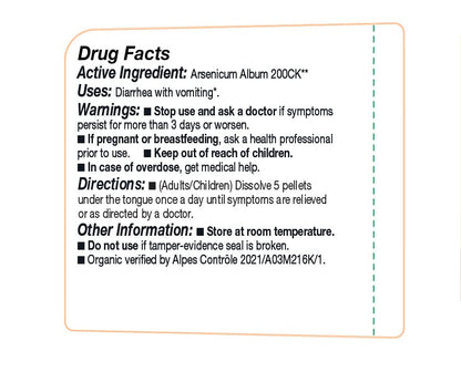 OLLOIS Arsenicum Album 200ck – Organic, Lactose-Free, Vegan Homeopathic Medicine | 80 Pellets (Pack of 1)