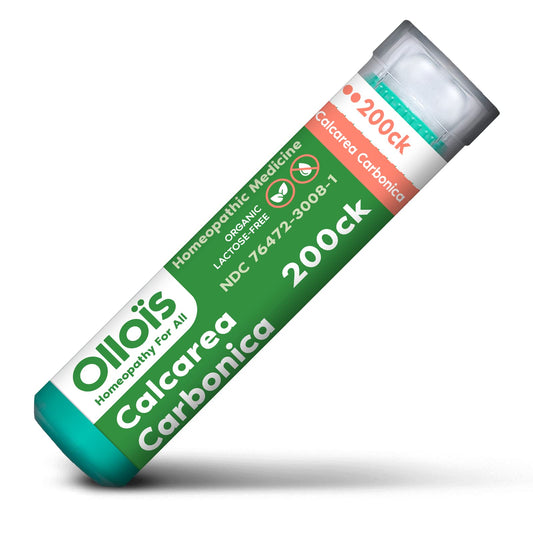 OLLOIS Calcarea Carbonica 200ck – Organic & Lactose-Free Homeopathic Medicine, 80 Pellets (Pack 1)