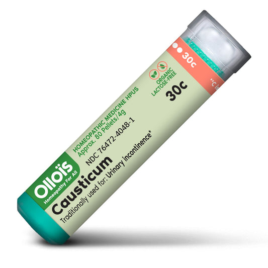 OLLOIS Causticum 30c - دواء معالجة مثلية عضوي، خالٍ من اللاكتوز، ونباتي (80 حبة، عبوة من 1)