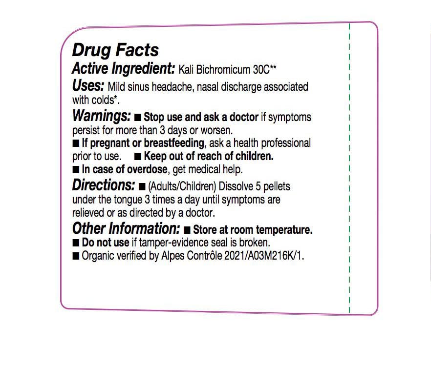 OLLOIS Kali Bichromicum 30C Organic Lactose-Free Homeopathic Medicine – 80 Pellets